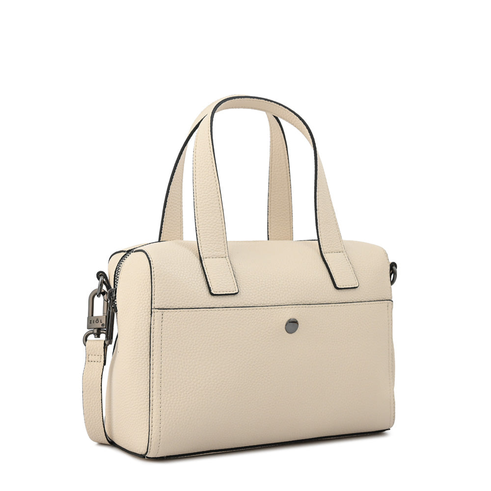 Cartera Dos Asas Sally Blanco Crudo
