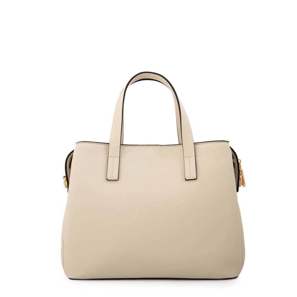 Cartera Dos Asas Aurora Blanco Crudo