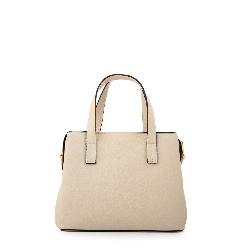 Cartera Dos Asas Pequeña Aurora Blanco Crudo