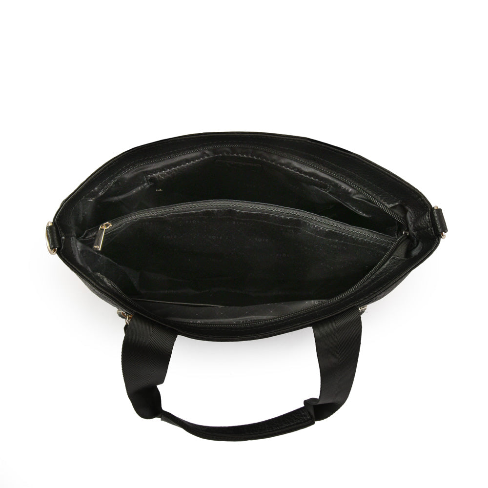 Cartera Dos Asas Agathe Negro