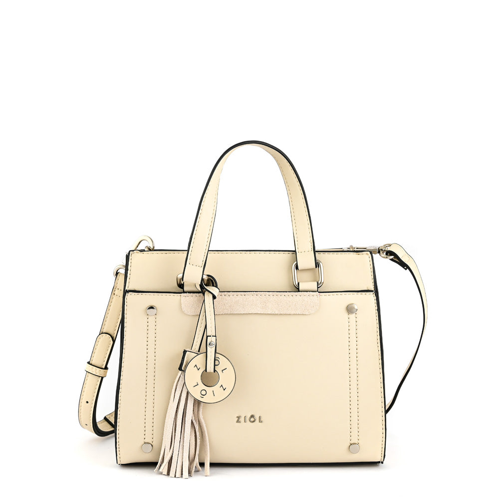 Cartera Dos Asas Inisa Blanco Crudo