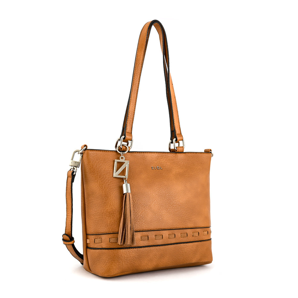 Cartera Dos Asas Kristal Camel