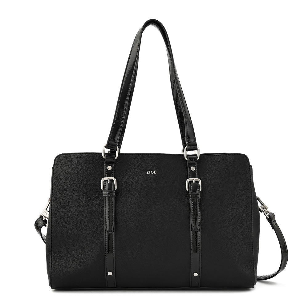 Cartera Dos Asas Porta Laptop 14" Dominica Negro