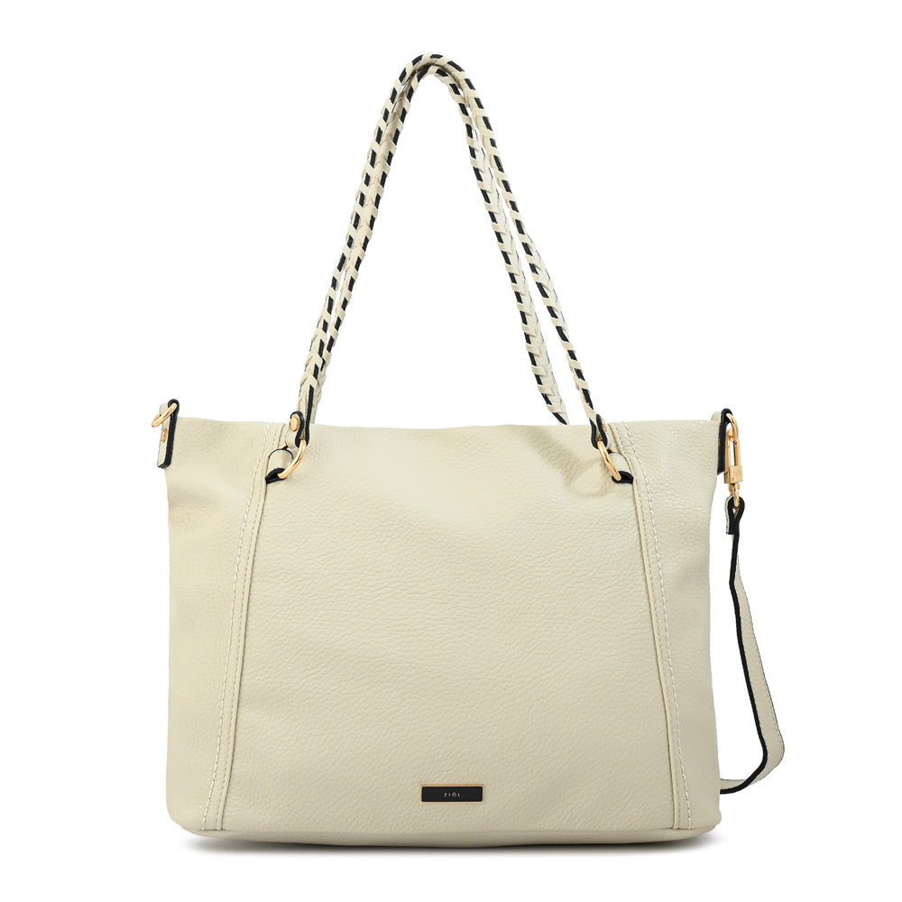 Cartera Dos Asas Rosita Blanco Crudo