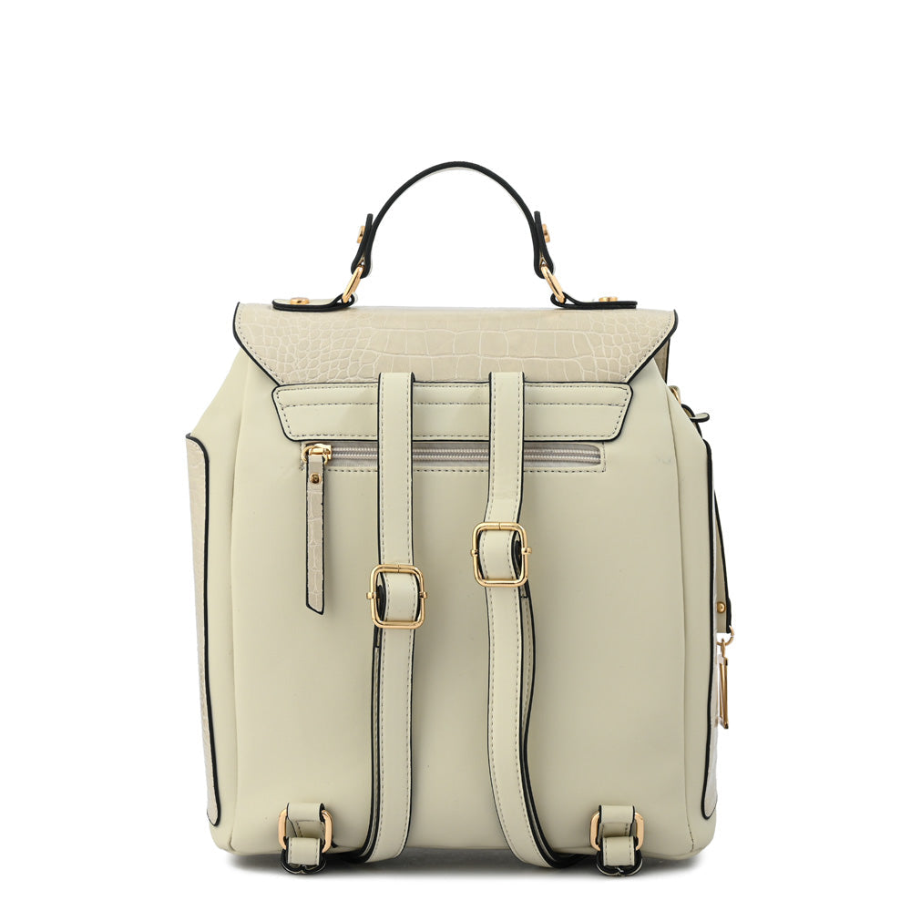 Mochila Ariana Blanco Crudo