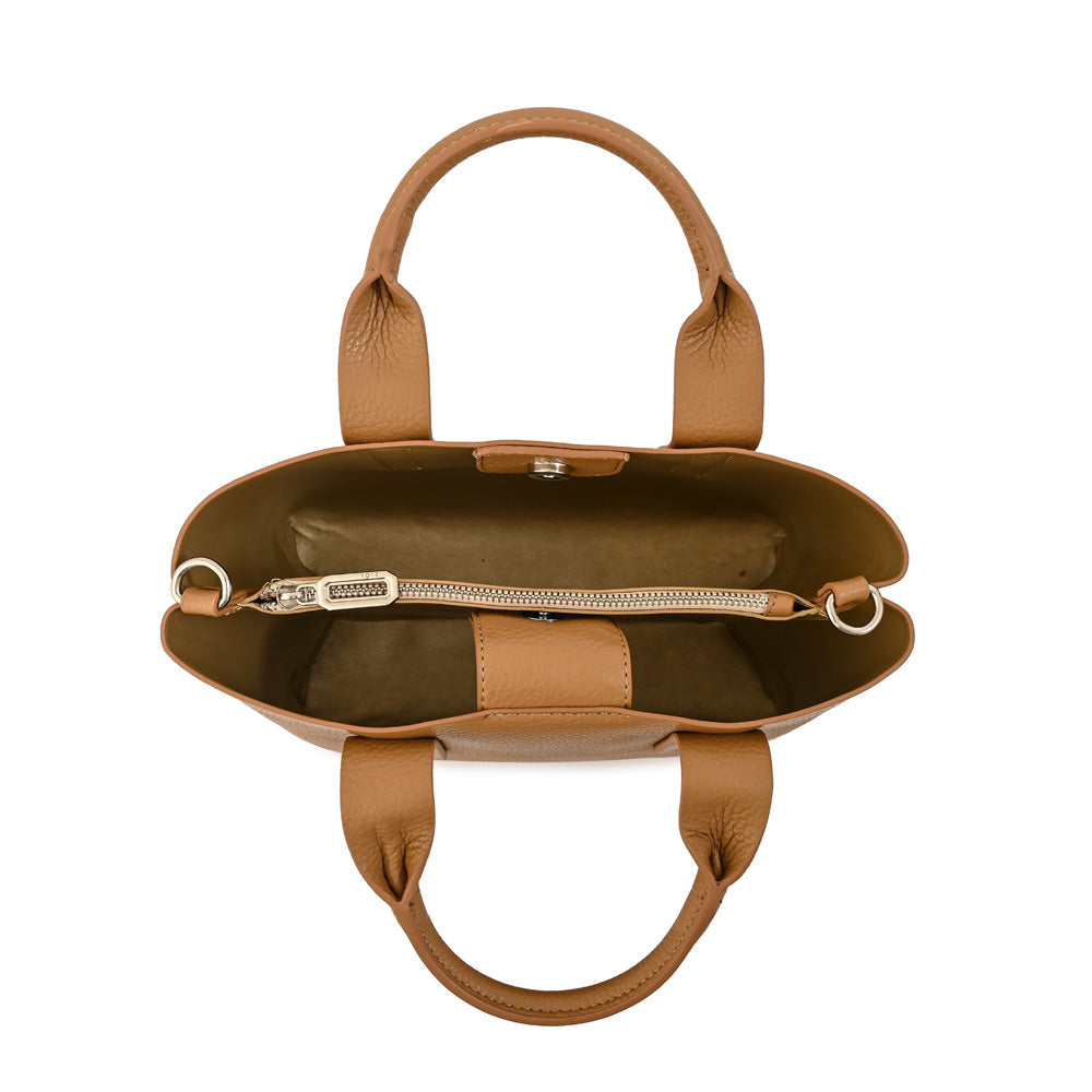 Cartera Dos Asas Marlena Beige