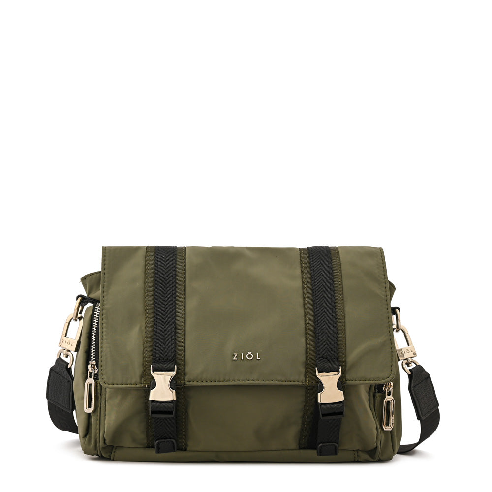 Crossbody Claudin Verde Oscuro