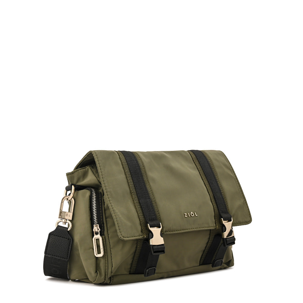 Crossbody Claudin Verde Oscuro