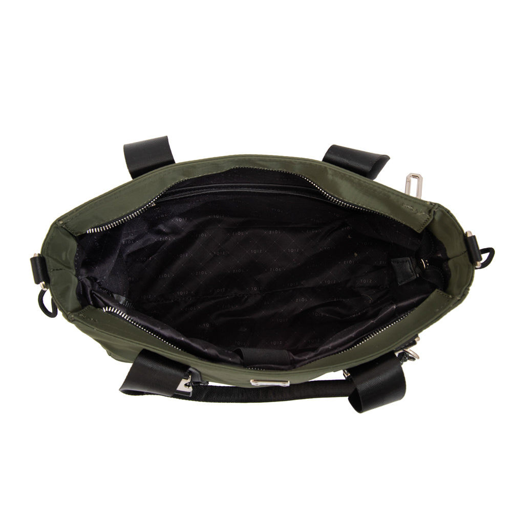 Cartera Dos Asas Elina Verde Oliva