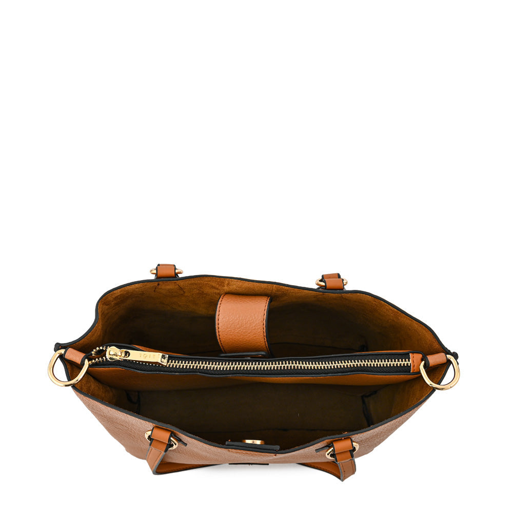 Cartera Dos Asas Viviene Camel