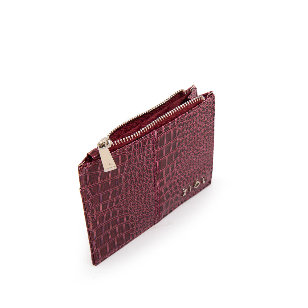 Tarjetero Caroline Rojo