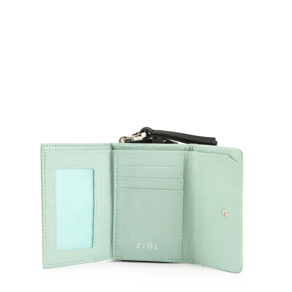 Billetera Cierre Exterior Etienne Verde Agua