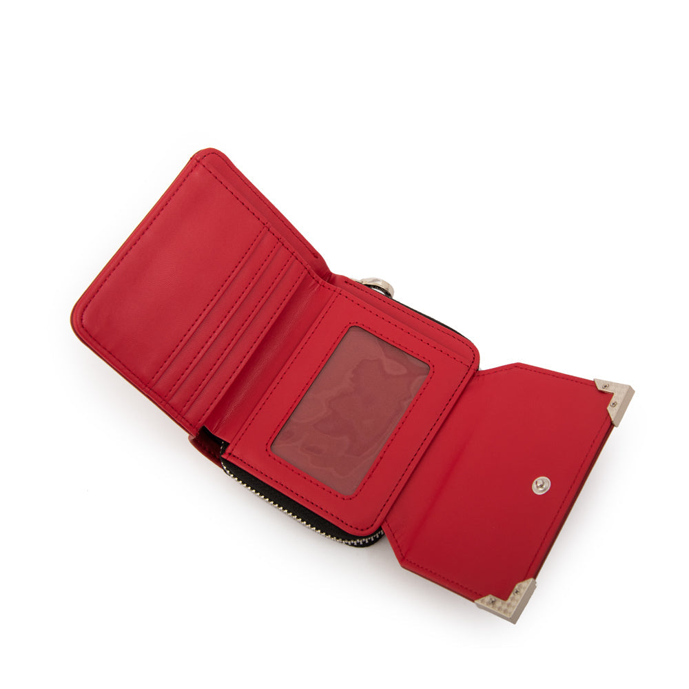 Billetera Mediana Demin Rojo