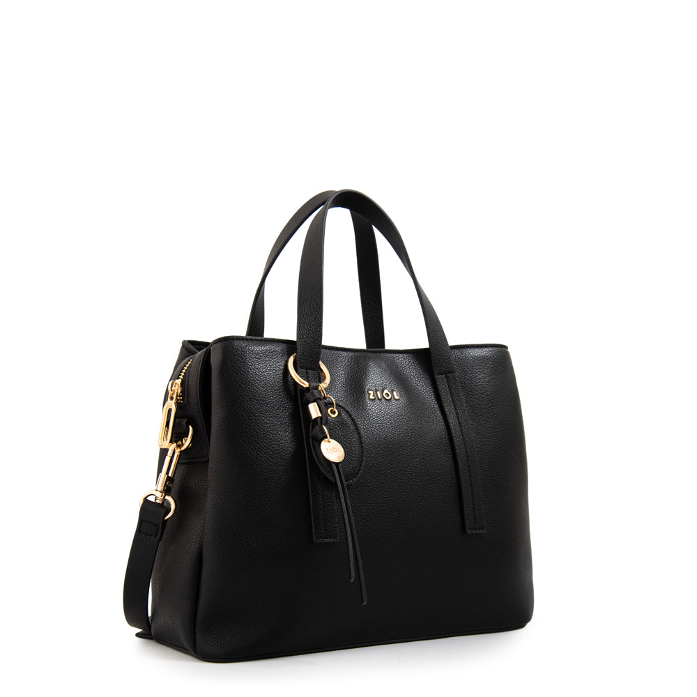 Cartera Dos Asas Aurora Negro