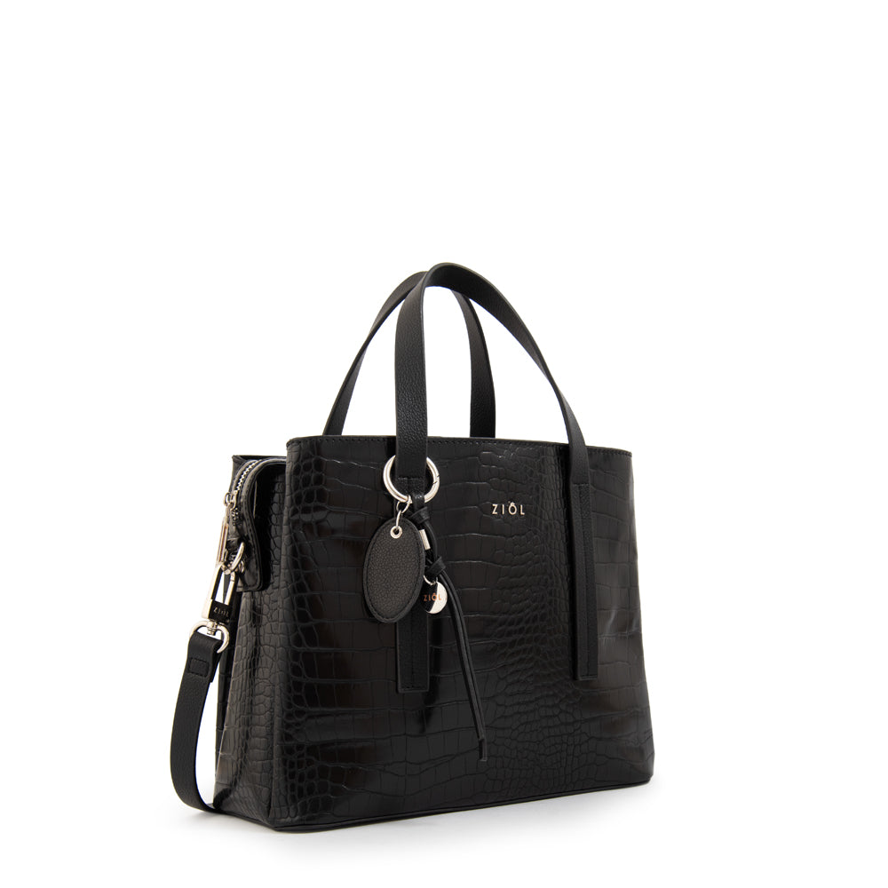 Cartera Dos Asas Aurora Negro Especial