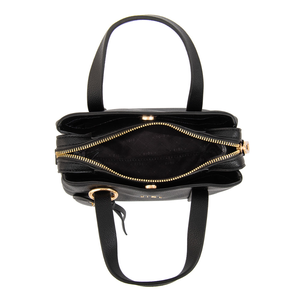 Cartera Dos Asas Pequeña Aurora Negro