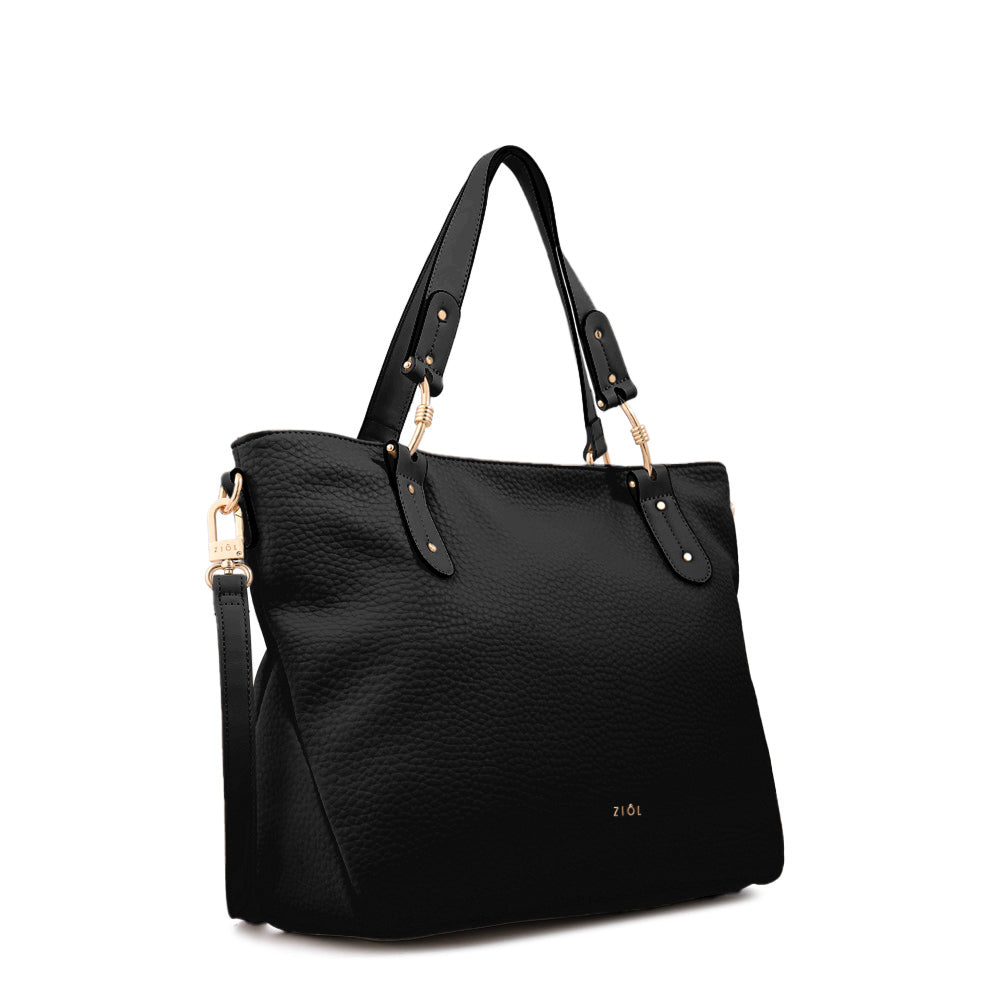 Cartera Dos Asas Barbara Negro