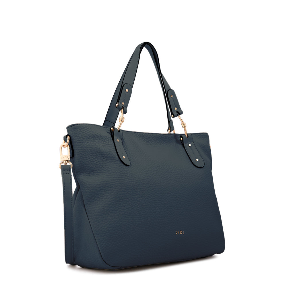 Cartera Dos Asas Barbara Azul