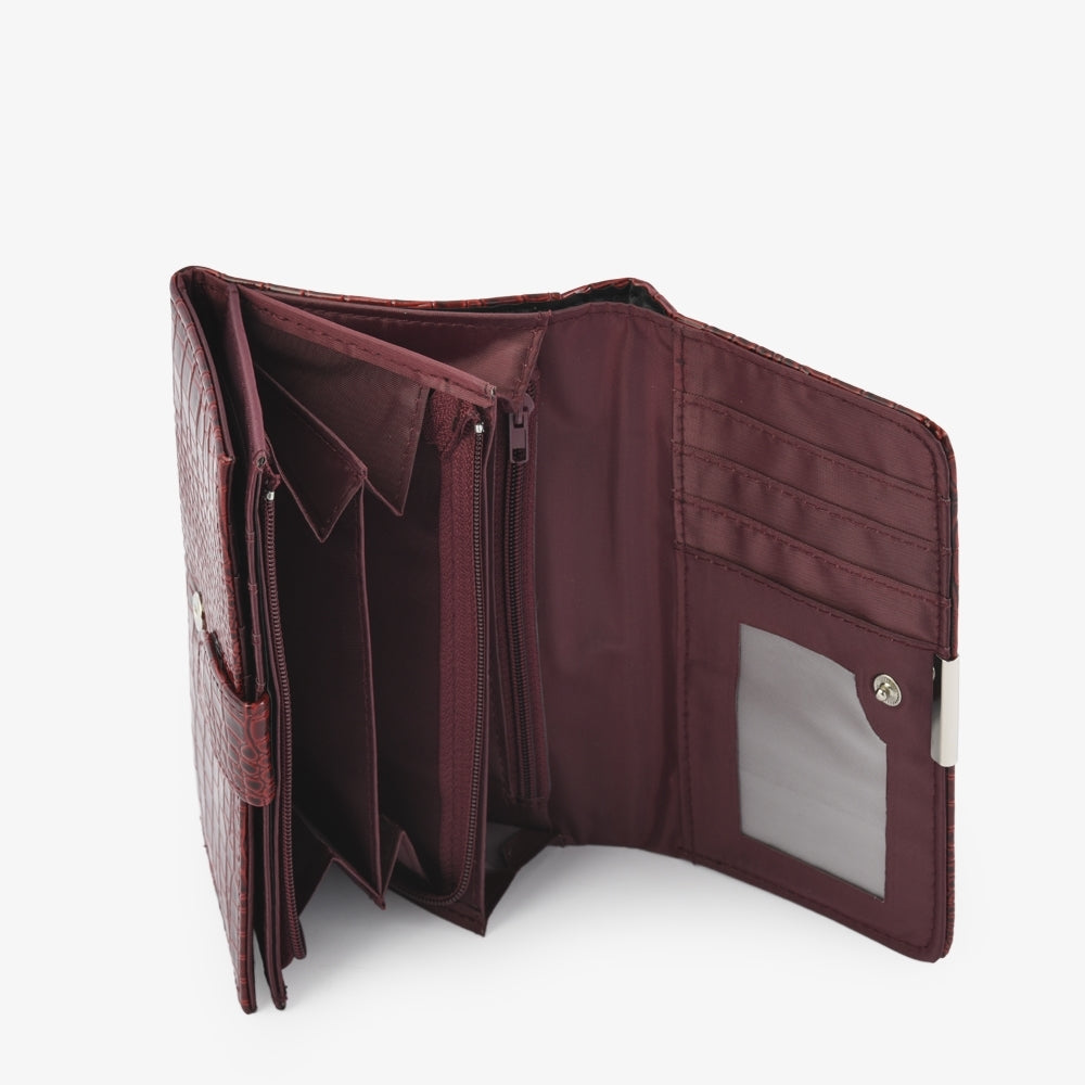 Billetera Acordeon Caroline Rojo