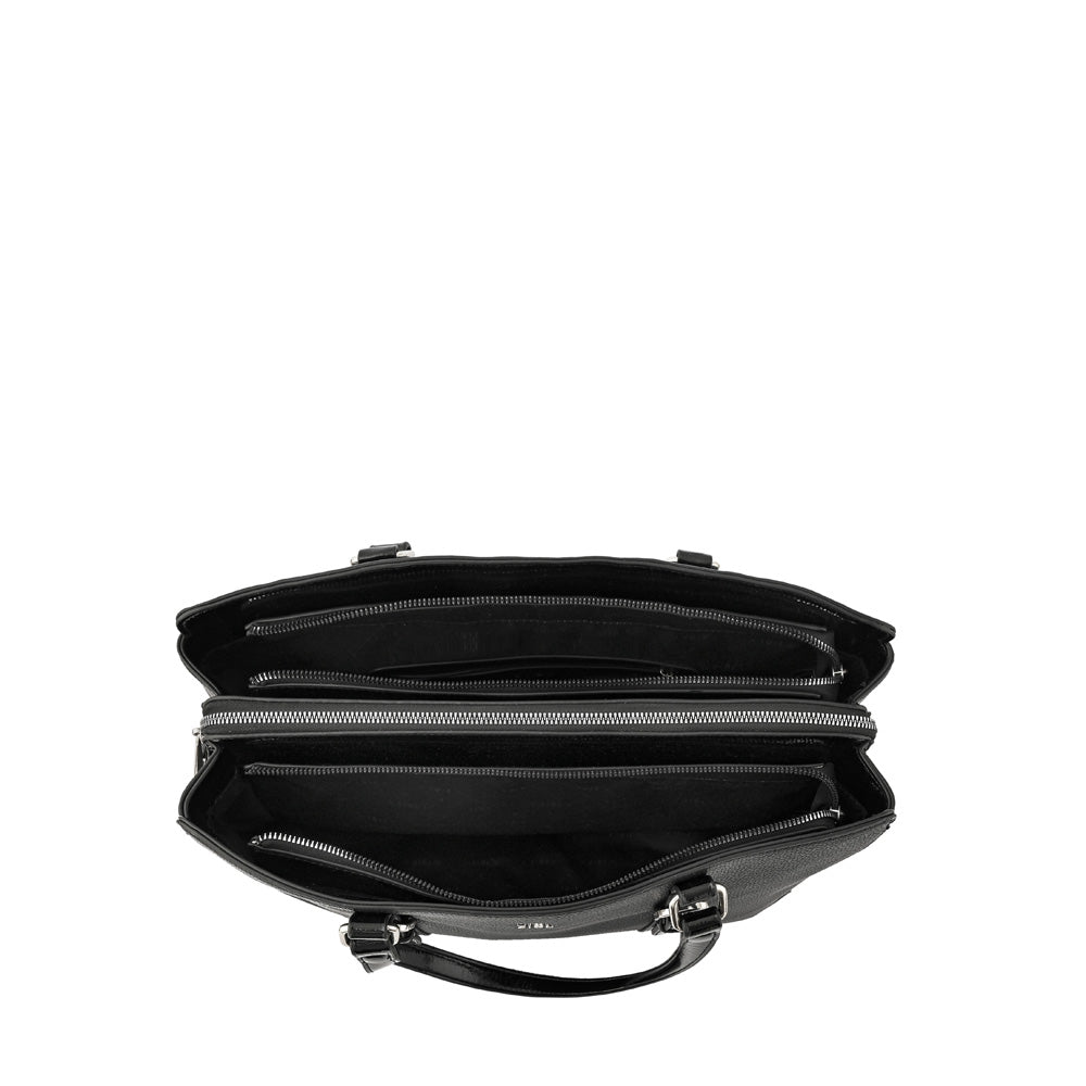 Cartera Dos Asas Porta Laptop 14" Dominica Negro