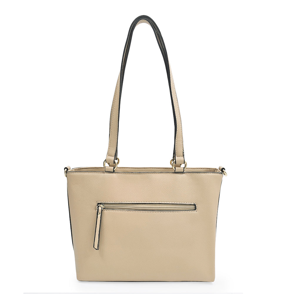 Cartera Dos Asas Griselda Beige