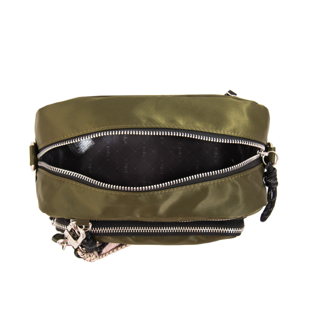 Crossbody Perlina Verde Oscuro