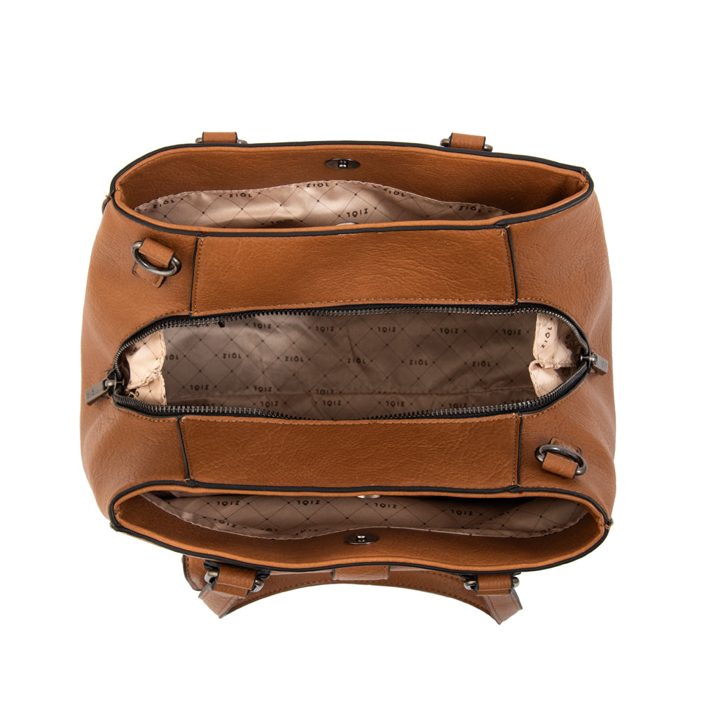 Cartera Dos Asas Serafina Café