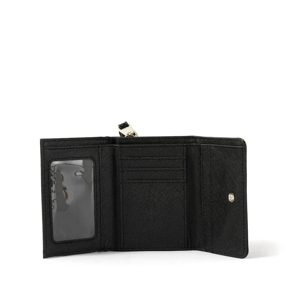 Billetera Cierre Exterior Tamarinda Negro