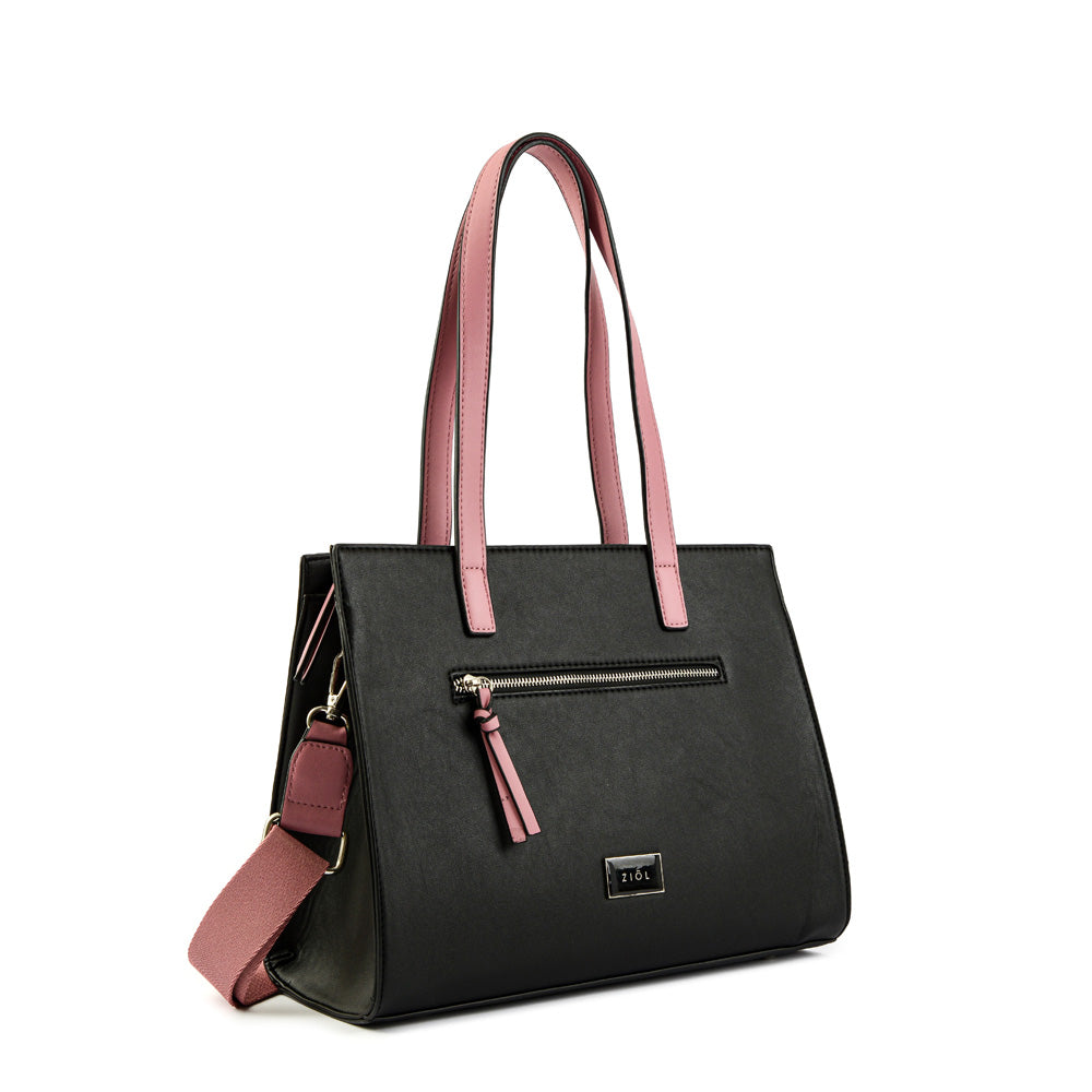 Cartera Dos Asas Tinna Negro