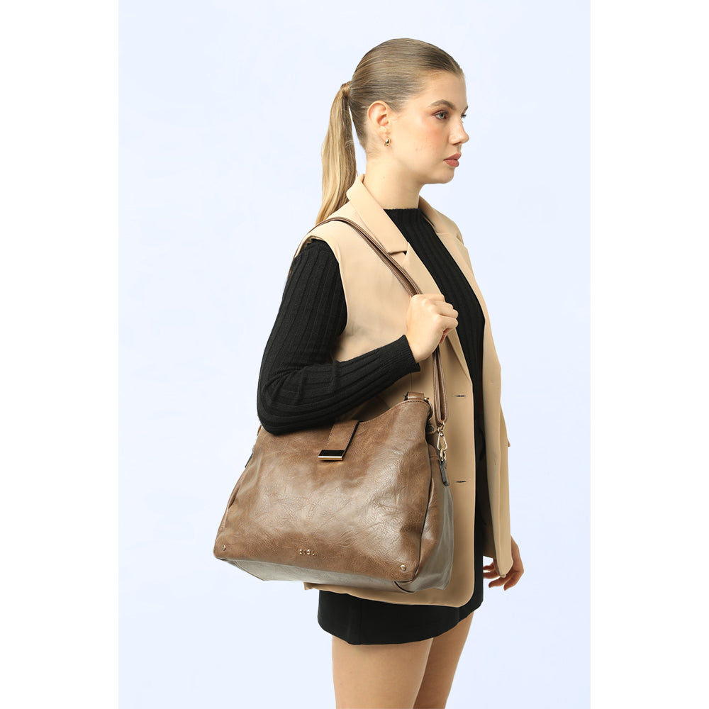 Cartera Dos Asas Alida Café