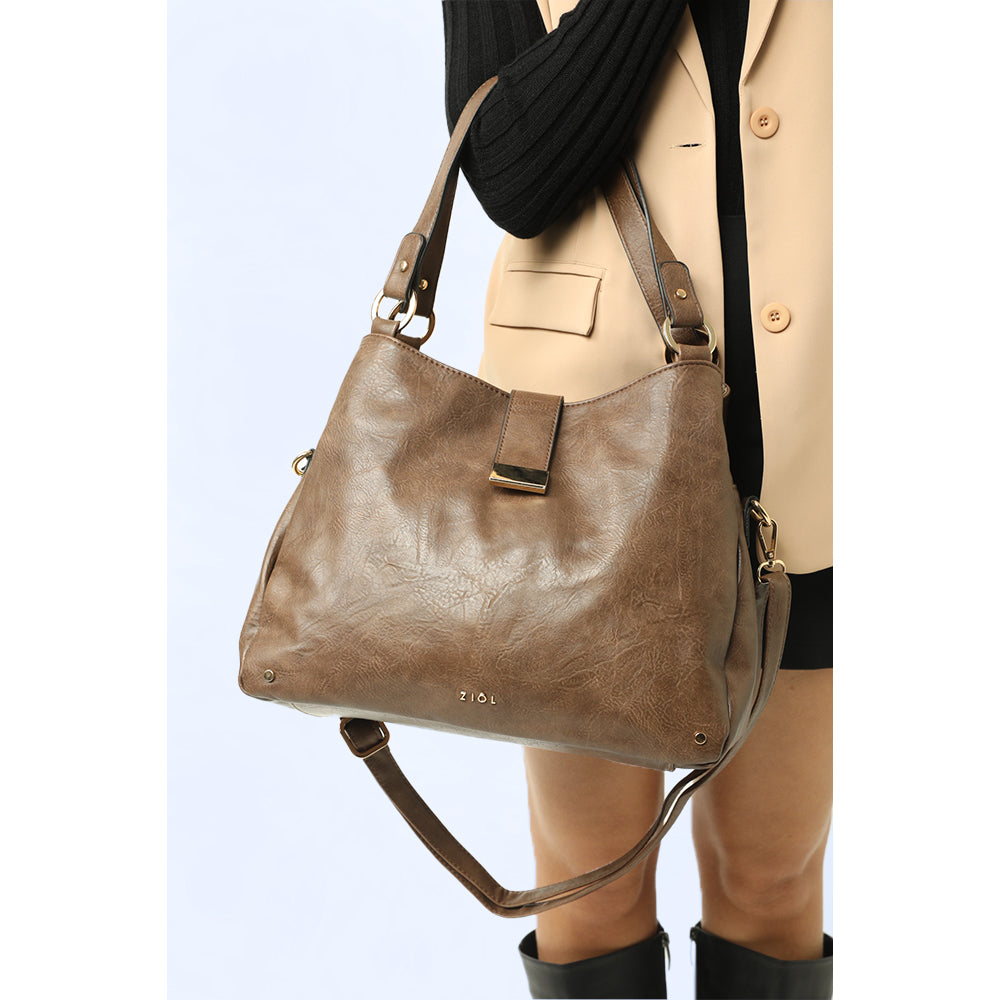 Cartera Dos Asas Alida Café