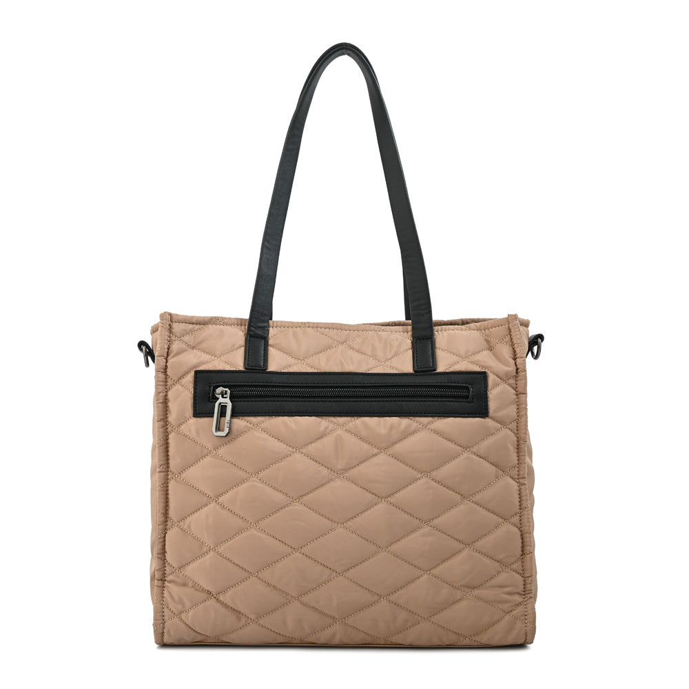 Cartera Dos Asas Portalaptop Cersei Beige