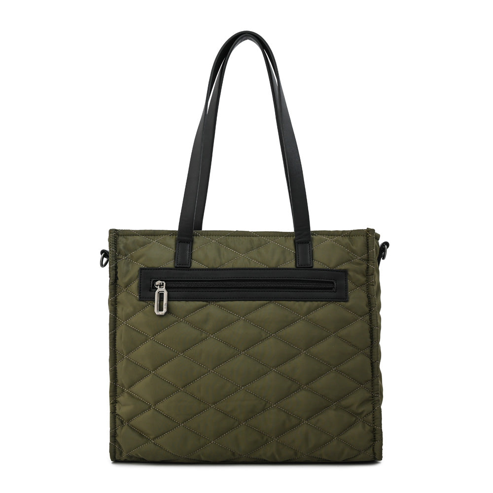 Cartera Dos Asas Cersei Verde Oscuro