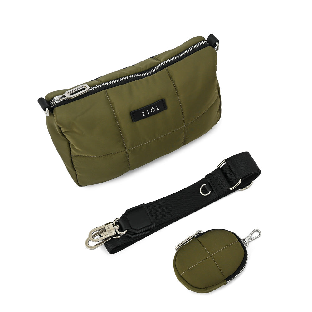 Crossbody Nacha Verde Oscuro