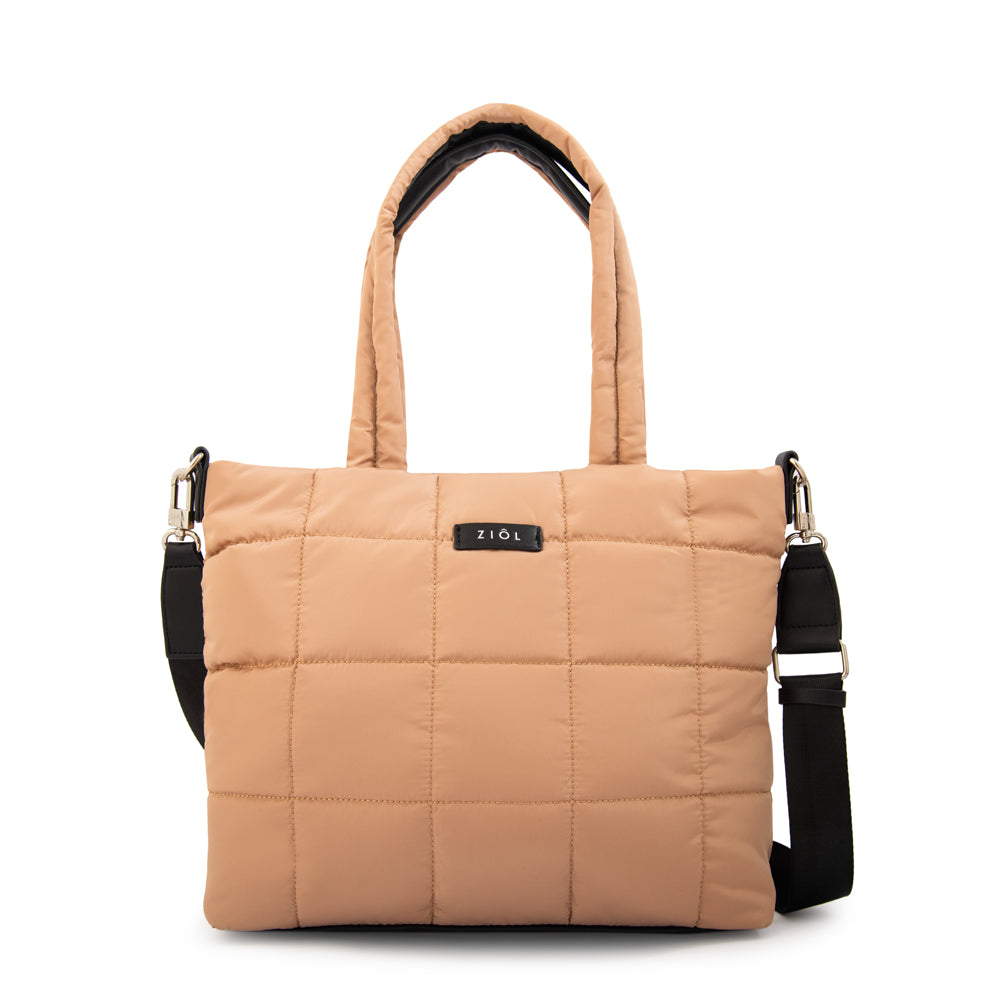 Cartera Dos Asas Nacha Beige