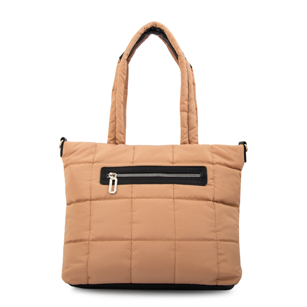 Cartera Dos Asas Nacha Beige
