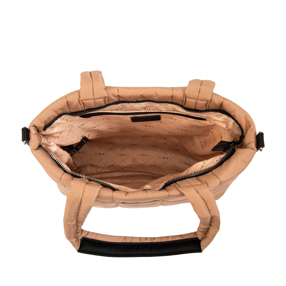 Cartera Dos Asas Nacha Beige