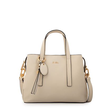 Cartera Dos Asas Aurora Blanco Crudo