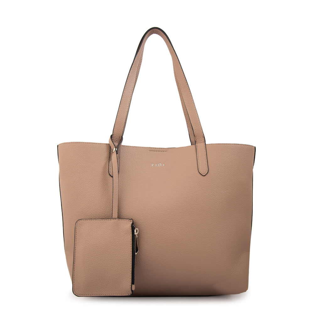 Cartera Dos Asas Brunilda Beige