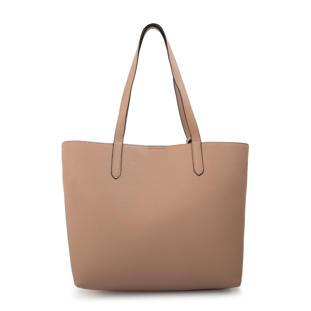 Cartera Dos Asas Brunilda Beige