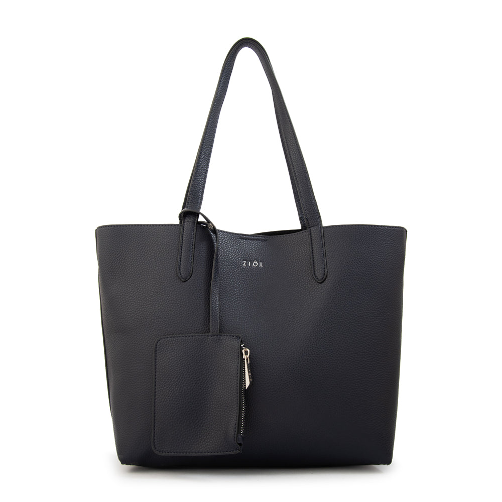 Cartera Dos Asas Brunilda Azul Oscuro