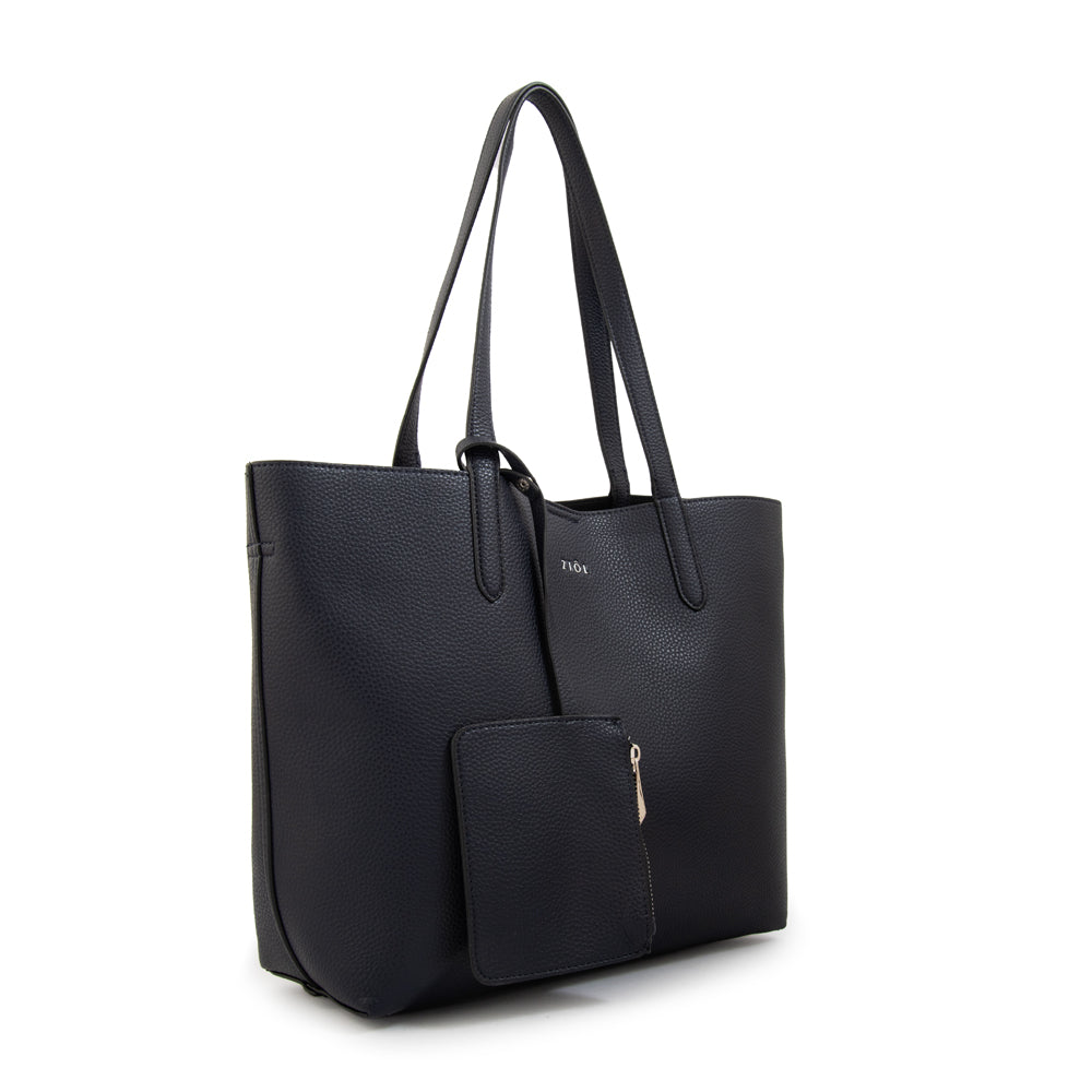 Cartera Dos Asas Brunilda Azul Oscuro