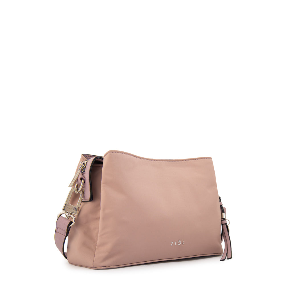 Crossbody Antonieta Nylon Rosado Viejo