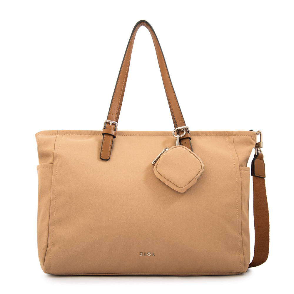 Cartera Dos Asas Marta Beige