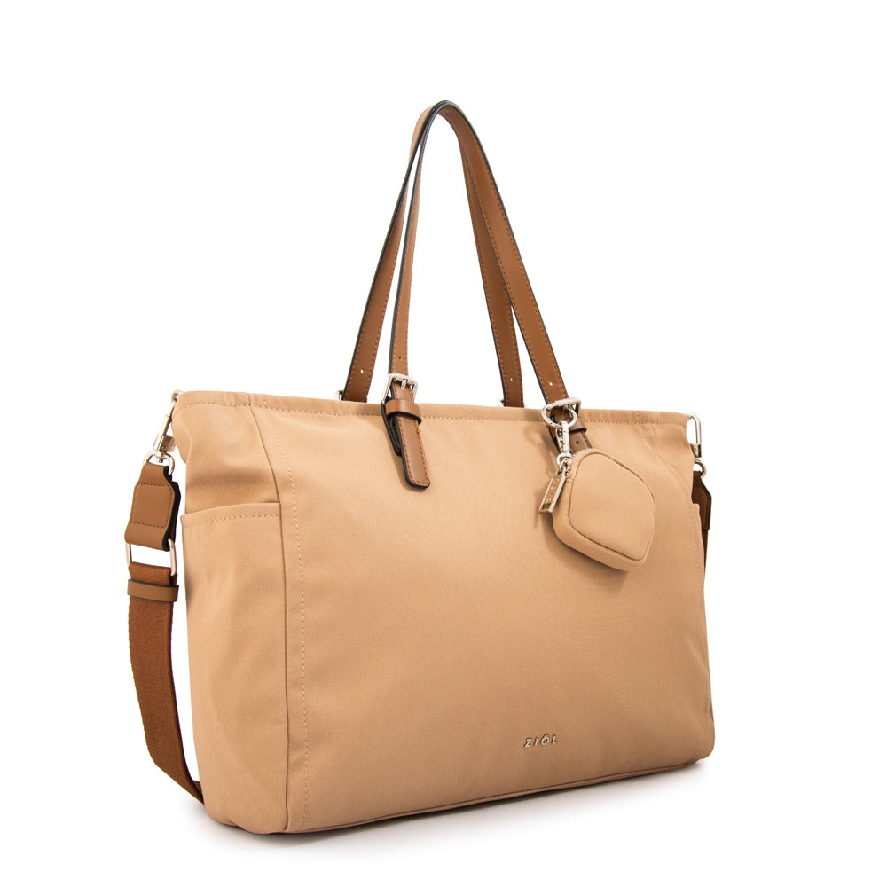 Cartera Dos Asas Marta Beige