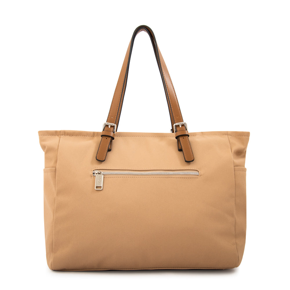 Cartera Dos Asas Marta Beige