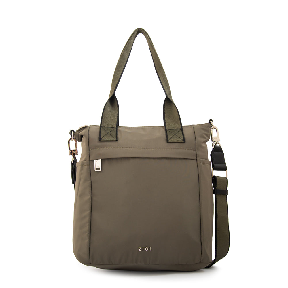 Cartera Dos Asas Fiona Verde Oscuro