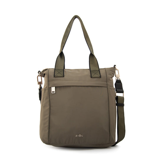 Cartera Dos Asas Fiona Verde Oscuro