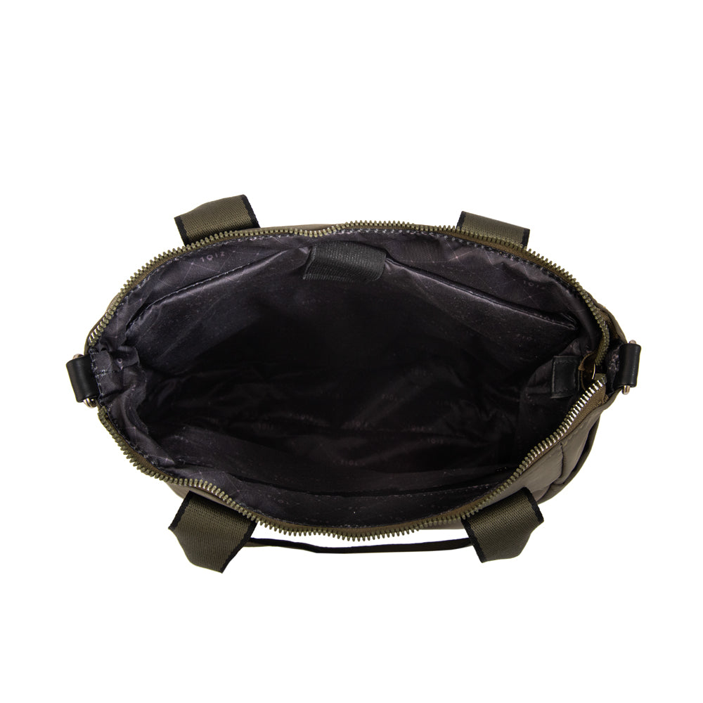 Cartera Dos Asas Fiona Verde Oscuro