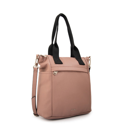 Cartera Dos Asas Fiona Granulado Rosa Viejo